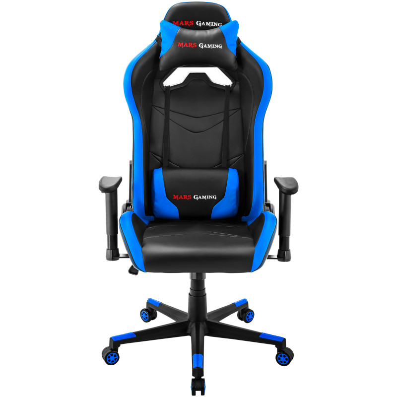 Mars Gaming MGC-ULTRA Gris Silla Gaming Ergonómica Respaldo Ergofit  Reposabrazos 3D Soporte Lumbar + Cojín Cervical Ruedas XL