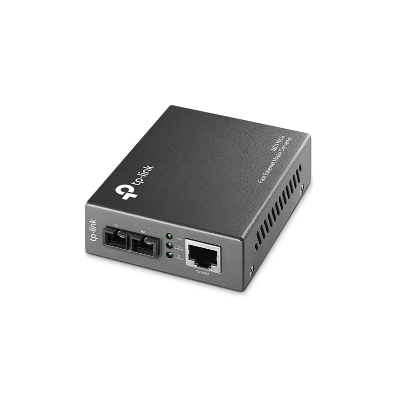 MC110CS CONVERTIDOR DE MEDIO 100 MBIT/S 1310 NM MONOMODO NEGRO