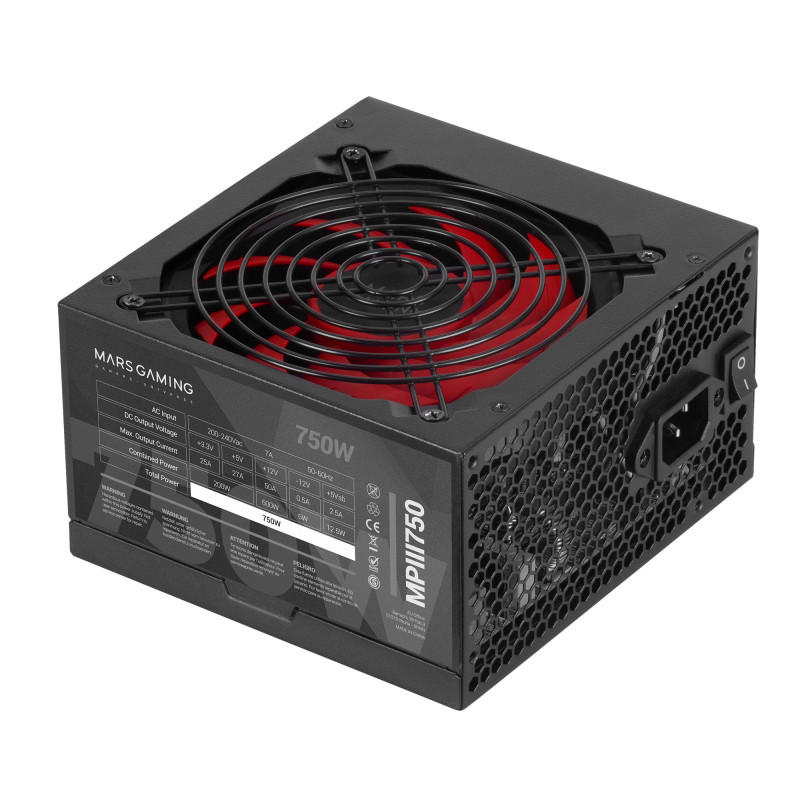 MPIII750 FUENTE ALIMENTACIÓN PC 750W ATX 85% EFICIENCIA 5 AÑOS GARANTÍA