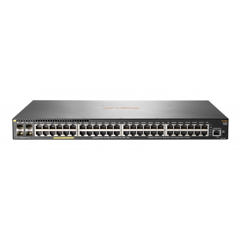 ARUBA 2930F 48G POE+ 4SFP+ GESTIONADO L3 GIGABIT ETHERNET (10/100/1000) GRIS 1U ENERGÍA SOBRE ETHERN