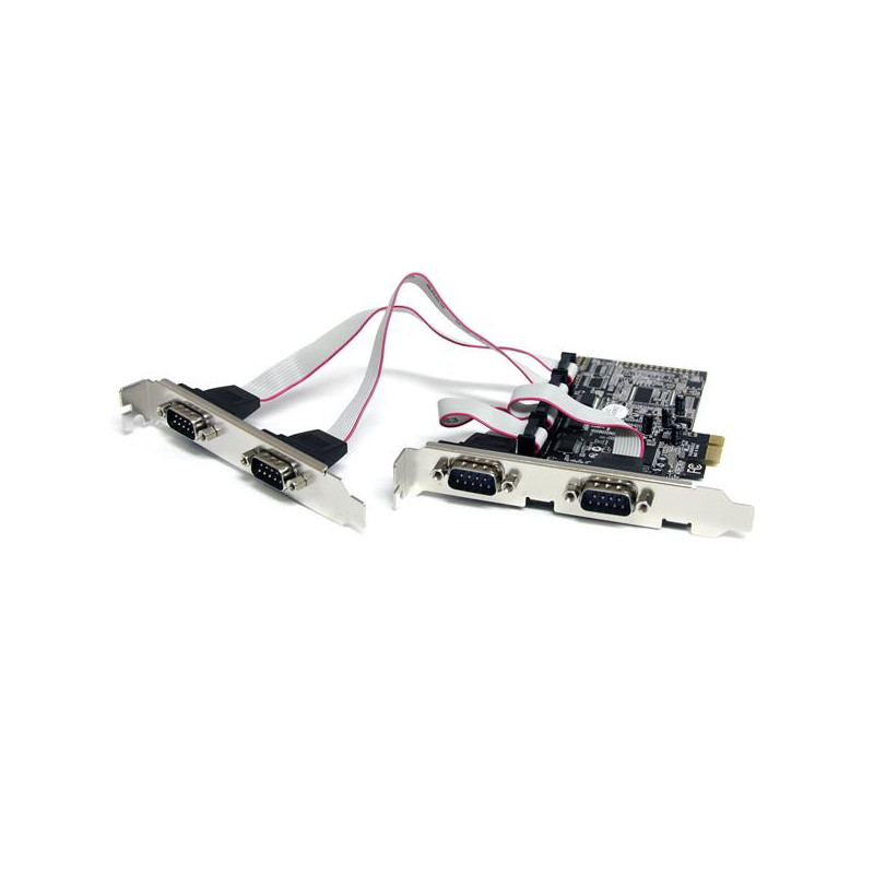 TARJETA ADAPTADORA PCI EXPRESS PCIE DE 4 PUERTOS SERIE RS232 UART 16550 SERIAL DB9