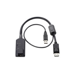 KVM CONSOLE USB/DISPLAY PORT INTERFACE ADAPTER CABLE PARA VIDEO, TECLADO Y RATÓN (KVM) NEGRO