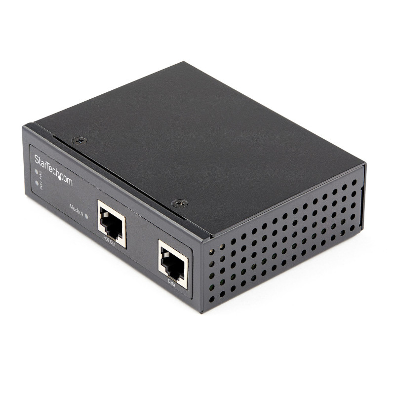 INYECTOR INDUSTRIAL POE GIGABIT - 30W - 802.3AT POE+ DE 48 A 56V DC - DE MONTAJE EN RIEL DIN - DE -4