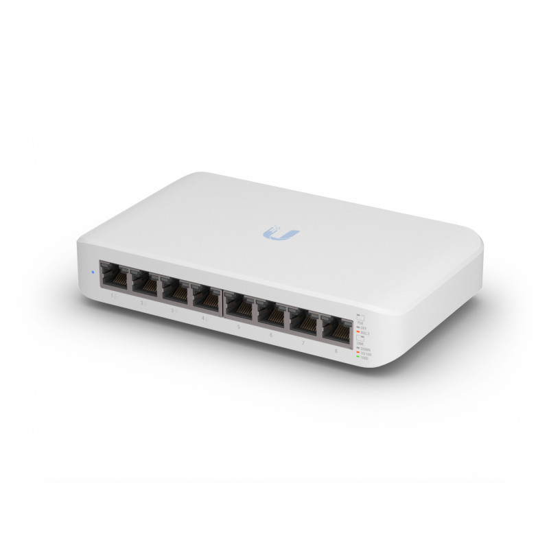 UNIFI SWITCH LITE 8 POE GESTIONADO L2 GIGABIT ETHERNET (10/100/1000) ENERGÍA SOBRE ETHERNET (POE) BLANCO