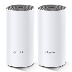 DECO E4 (2-PACK) DOBLE BANDA (2,4 GHZ / 5 GHZ) WI-FI 5 (802.11AC) BLANCO, GRIS INTERNO