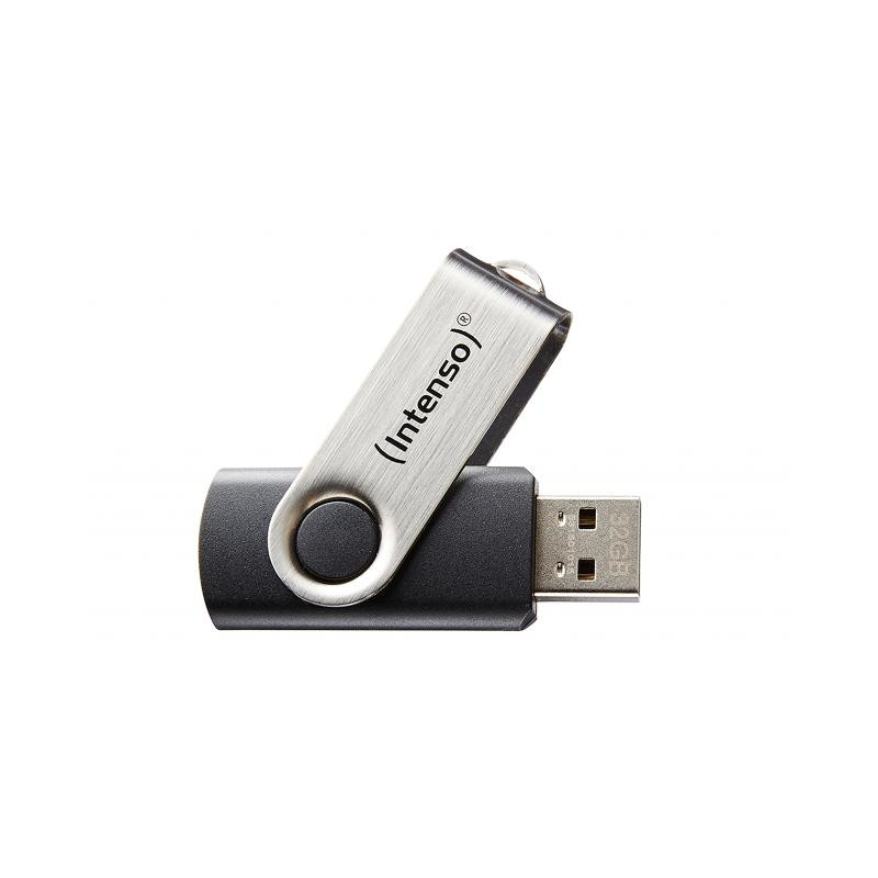 BASIC LINE UNIDAD FLASH USB 64 GB USB TIPO A 2.0 NEGRO, PLATA