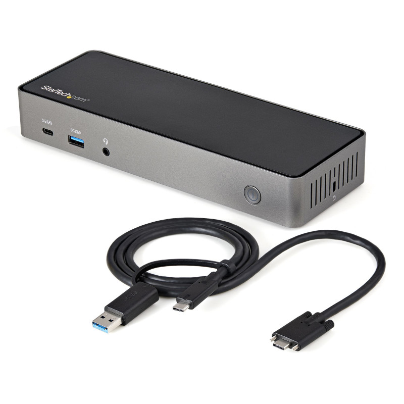 DOCK USB-C Y USB-A - DOCKING STATION HÍBRIDA UNIVERSAL PARA TRES MONITORES DISPLAYPORT Y HDMI 4K DE 