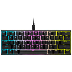 K65 RGB MINI TECLADO USB QWERTY INGLÉS, ESPAÑOL NEGRO