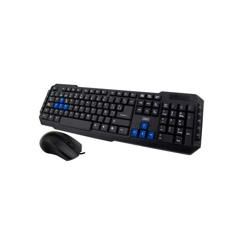 COMBODRILE2 TECLADO USB NEGRO