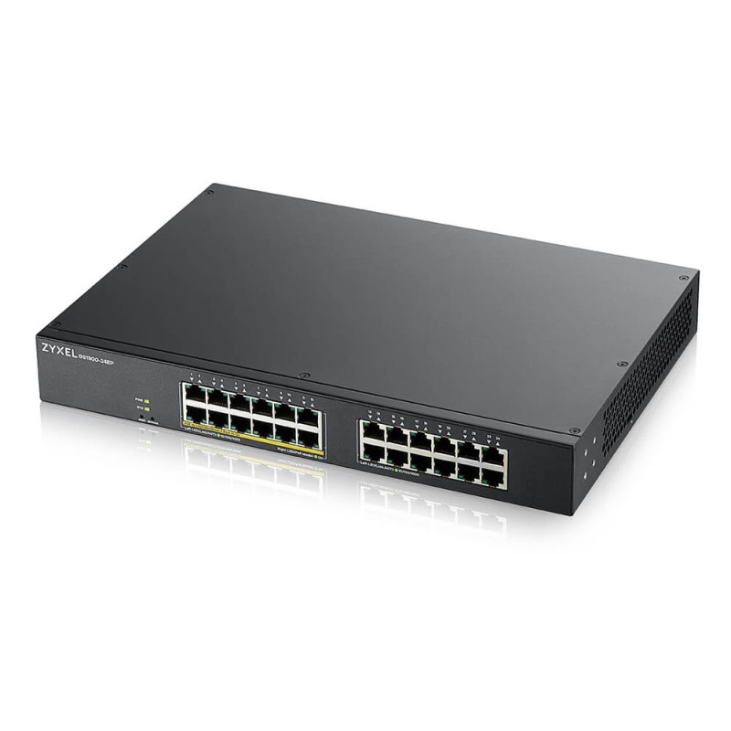 GS1900-24EP GESTIONADO L2 GIGABIT ETHERNET (10/100/1000) NEGRO ENERGÍA SOBRE ETHERNET (POE)