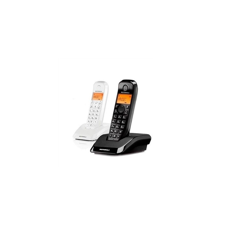 S12 DUO TELÉFONO DECT IDENTIFICADOR DE LLAMADAS NEGRO, BLANCO