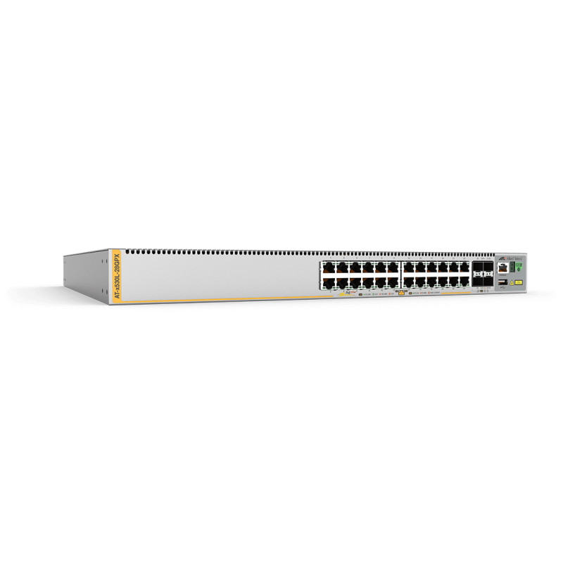 AT-X530L-28GPX-50 GESTIONADO L3+ GIGABIT ETHERNET (10/100/1000) ENERGÍA SOBRE ETHERNET (POE) 1U GRIS