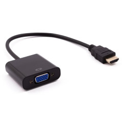 ADAPTADOR HDMI A VGA DE - MACHO/HEMBRA