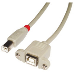 31801 CABLE USB 1 M USB 2.0 USB B GRIS