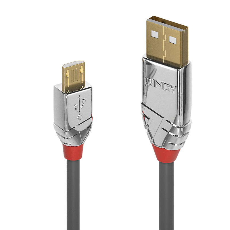 36654 CABLE USB 5 M USB 2.0 USB A MICRO-USB B GRIS