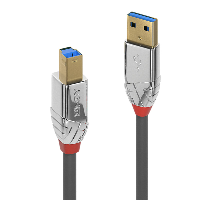36660 CABLE USB 0,5 M USB 3.2 GEN 1 (3.1 GEN 1) USB A USB B CROMO, GRIS
