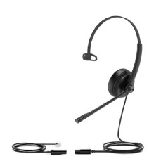 YHS34 AURICULARES DIADEMA NEGRO