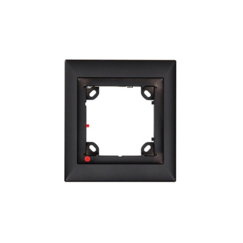 MX-OPT-FRAME-1-EXT-BL CAJA DE TOMACORRIENTE NEGRO