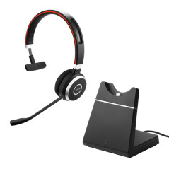 EVOLVE 65 AURICULARES INALÁMBRICO Y ALÁMBRICO DIADEMA LLAMADAS/MÚSICA USB TIPO A BLUETOOTH BASE DE CARGA NEGRO