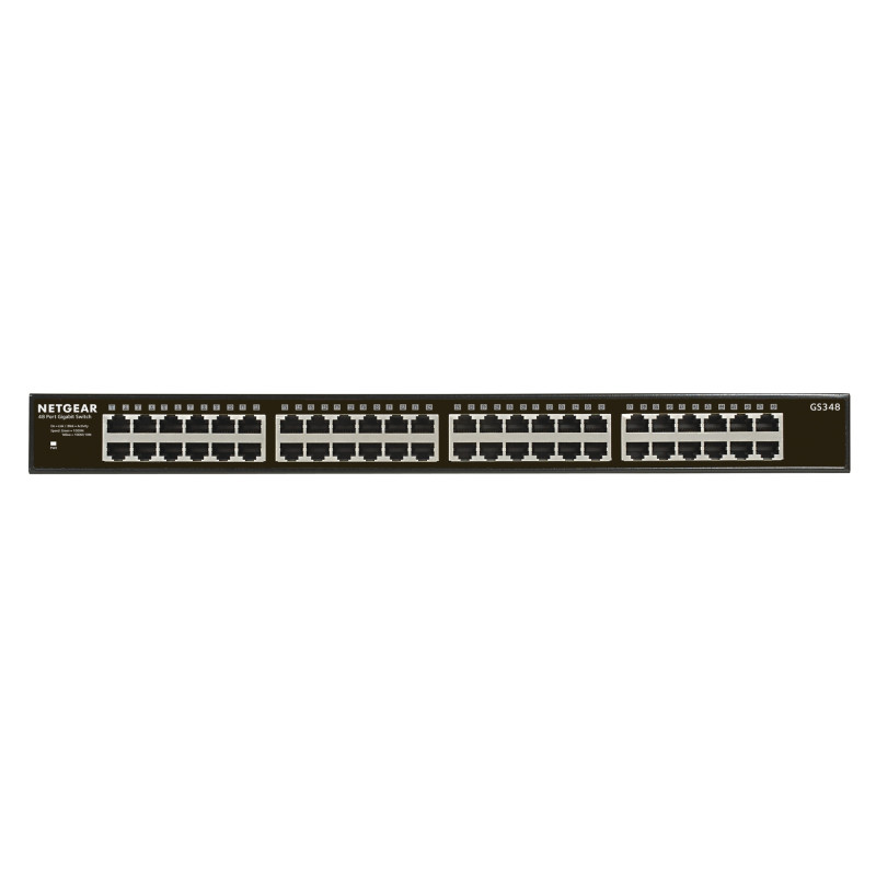 GS348 NO ADMINISTRADO GIGABIT ETHERNET (10/100/1000) 1U NEGRO