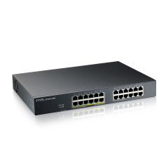 GS1915-24EP GESTIONADO L2 GIGABIT ETHERNET (10/100/1000) ENERGÍA SOBRE ETHERNET (POE) 1U NEGRO