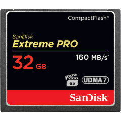 32GB EXTREME PRO CF 160MB/S MEMORIA FLASH COMPACTFLASH