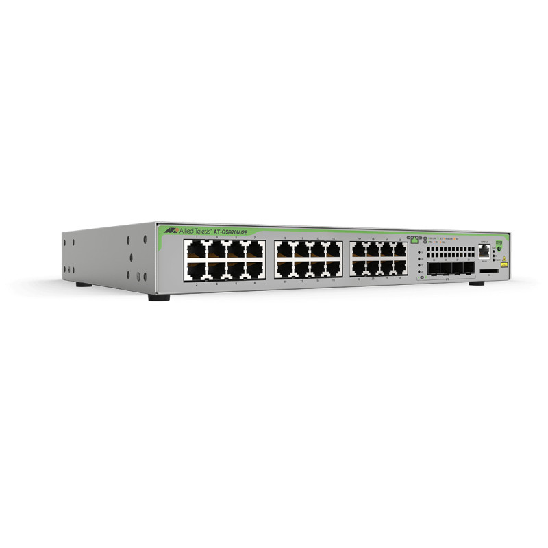 GS970M GESTIONADO L3 GIGABIT ETHERNET (10/100/1000) ENERGÍA SOBRE ETHERNET (POE) 1U GRIS