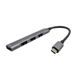 METAL USB-C HUB 1X USB 3.0 + 3X USB 2.0