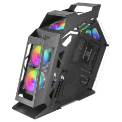 MC61 NEGRO CAJA PC GAMING COMPACTA MICRO-ATX 4XVENTILADOR 12CM ARGB CHROMA