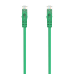 CABLE DE RED LATIGUILLO RJ45 LSZH CAT.6A 500 MHZ UTP AWG24, VERDE, 0.5M