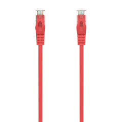 CABLE DE RED LATIGUILLO RJ45 LSZH CAT.6A 500 MHZ UTP AWG24, ROJO, 0.5M