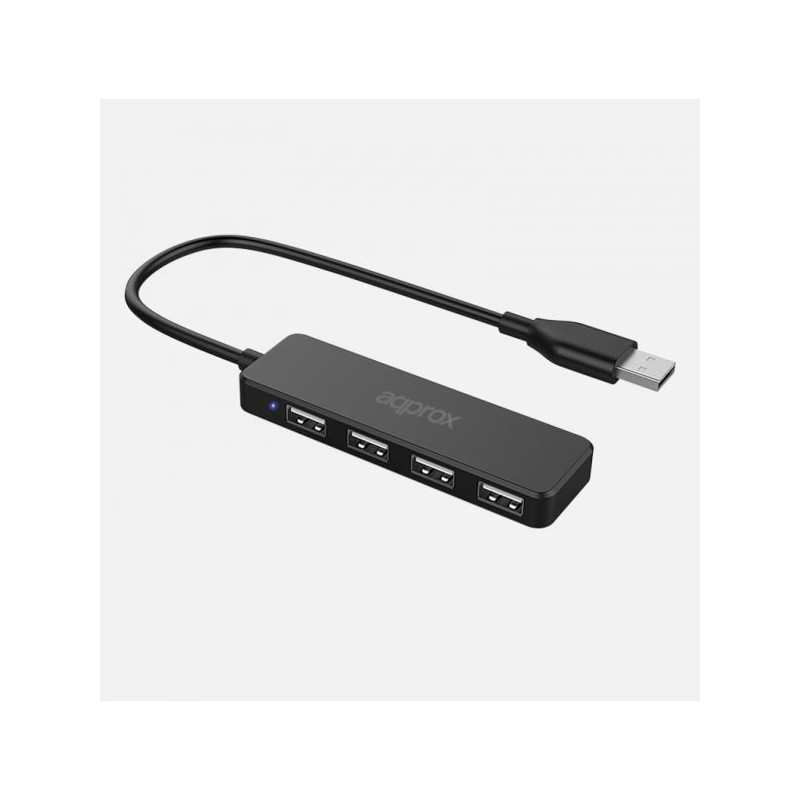 APPC46 HUB DE INTERFAZ USB 2.0 480 MBIT/S NEGRO