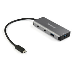 HUB USB C DE 4 PUERTOS - 2X USB A Y 2X USB C - CONCENTRADOR USB TIPO C 3.1/3.2 GEN 2 SUPERSPEED DE 1