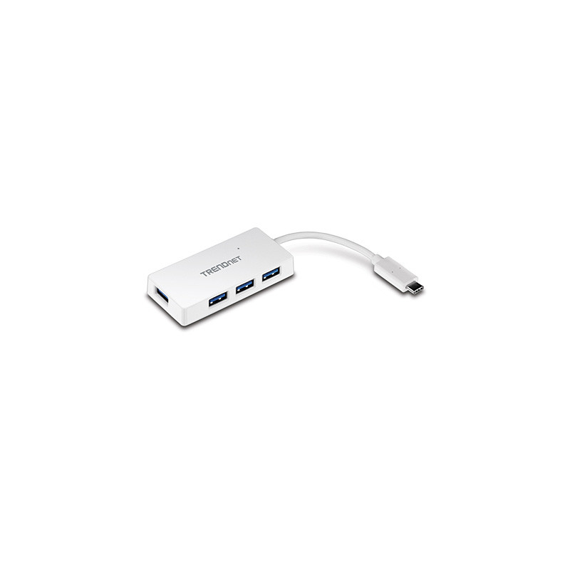 TUC-H4E HUB DE INTERFAZ USB 3.2 GEN 1 (3.1 GEN 1) TYPE-C 5000 MBIT/S BLANCO