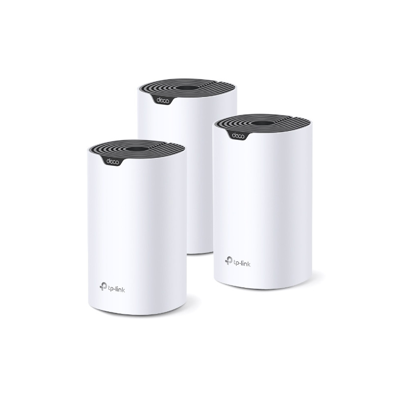 DECO S7 (3-PACK) DOBLE BANDA (2,4 GHZ / 5 GHZ) WI-FI 5 (802.11AC) BLANCO, NEGRO INTERNO