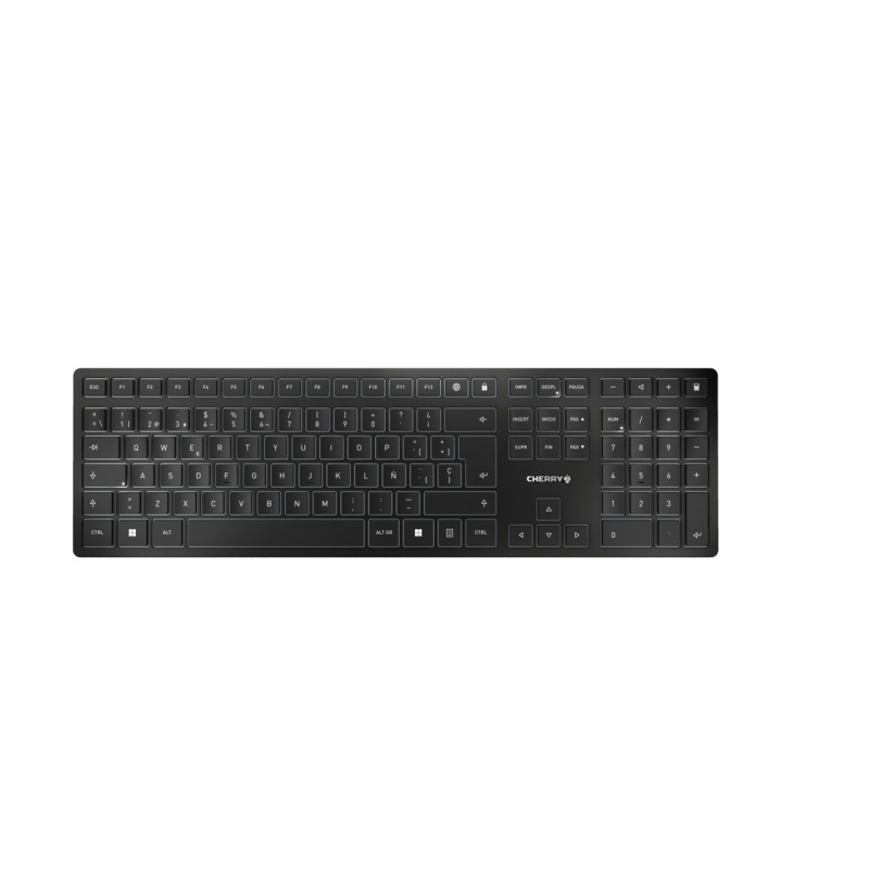 KW 9100 SLIM TECLADO RF WIRELESS + BLUETOOTH QWERTY ESPAÑOL NEGRO