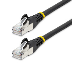 CABLE DE 5M DE RED ETHERNET CAT6A - NEGRO - LOW SMOKE ZERO HALOGEN (LSZH) - 10GBE - 500MHZ - POE++ DE 100W - SNAGLESS SI