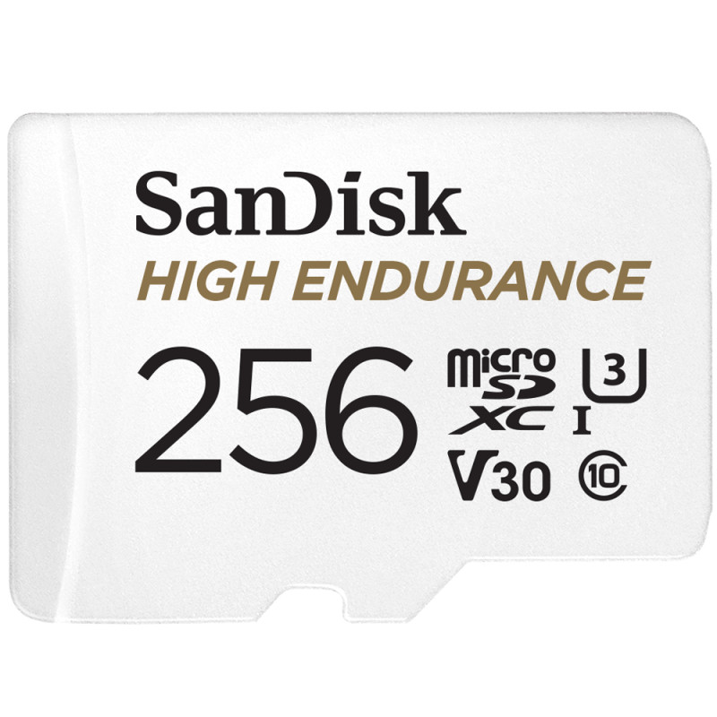 HIGH ENDURANCE 256 GB MICROSDXC UHS-I CLASE 10
