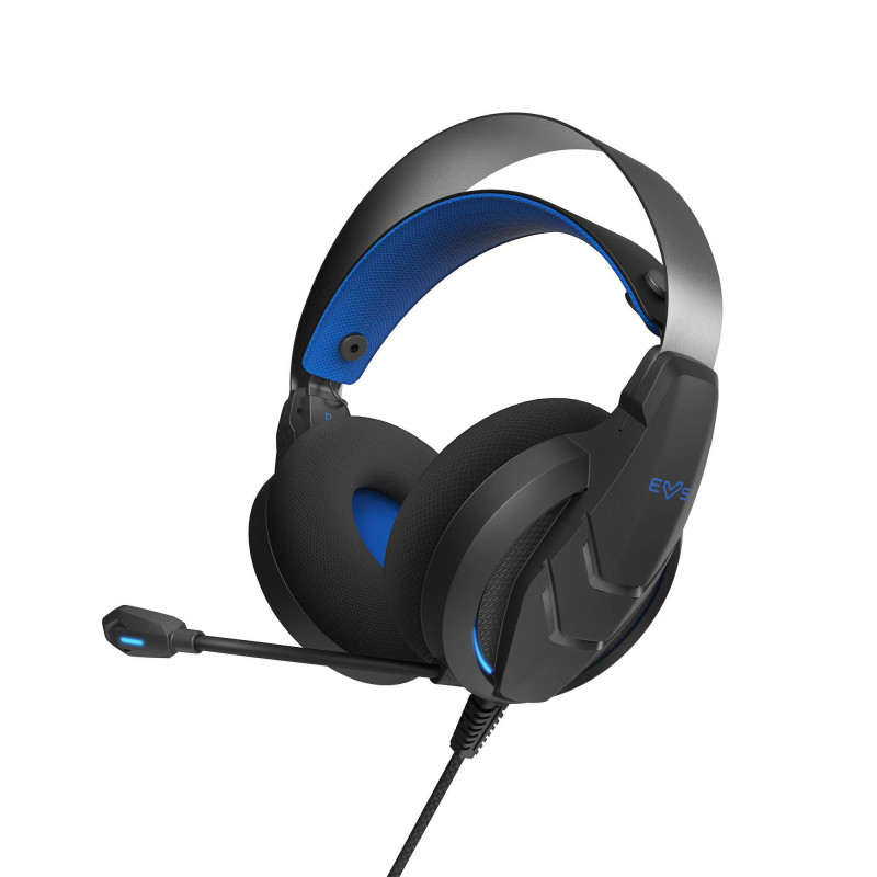 455126 AURICULAR Y CASCO AURICULARES ALÁMBRICO DIADEMA JUEGO USB TIPO C NEGRO, AZUL