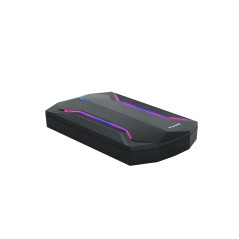 TQE-2599RGB CAJA PARA DISCO DURO EXTERNO CARCASA DE DISCO DURO/SSD NEGRO 2.5\"