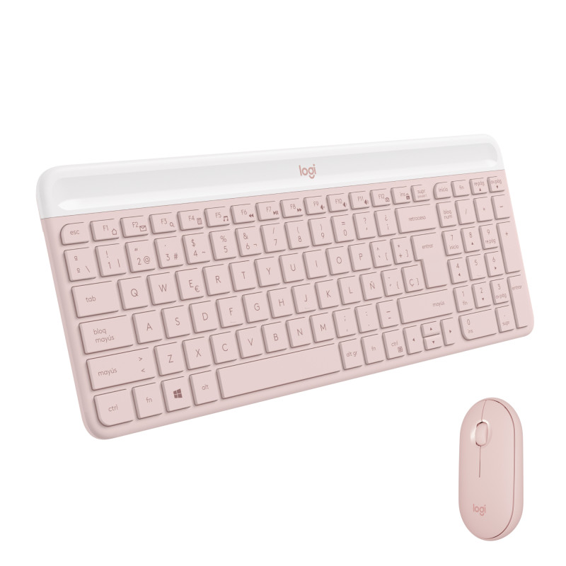 MK470 SLIM COMBO TECLADO RATÓN INCLUIDO RF INALÁMBRICO QWERTY ESPAÑOL ROSA