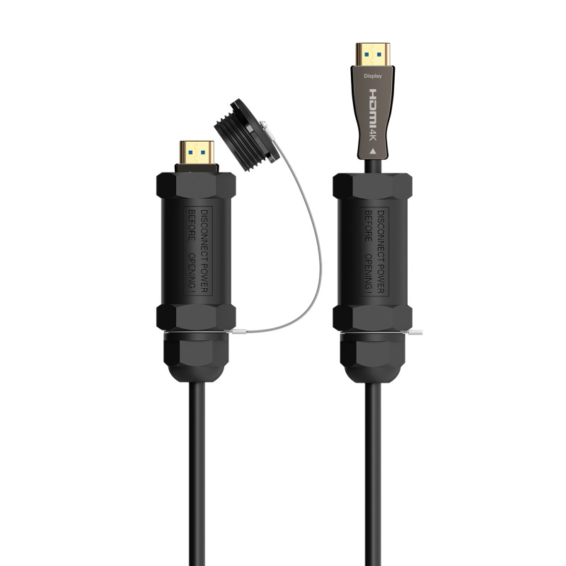 CABLE HDMI V2.1 AOC CON ARMADURA ULTRA ALTA VELOCIDAD / HEC 8K@60HZ 4K@120HZ 4:4:4 48GBPS, A/M-A/M, NEGRO, 30M