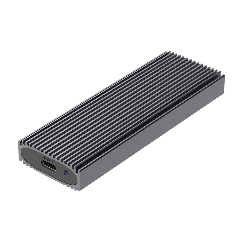 CAJA EXTERNA M.2 (NGFF) ASM2-023GR NVME A USB3.2 GEN2, GRIS