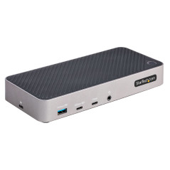 DOCKING STATION USB-C PARA 3 MONITORES - DOCK USB C TRIPLE HDMI/DP DE 4K - 5X HUB USB - GBE - PD 100W - REPLICADOR DE PU