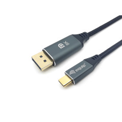 133422 ADAPTADOR DE CABLE DE VÍDEO 2 M USB TIPO C DISPLAYPORT GRIS