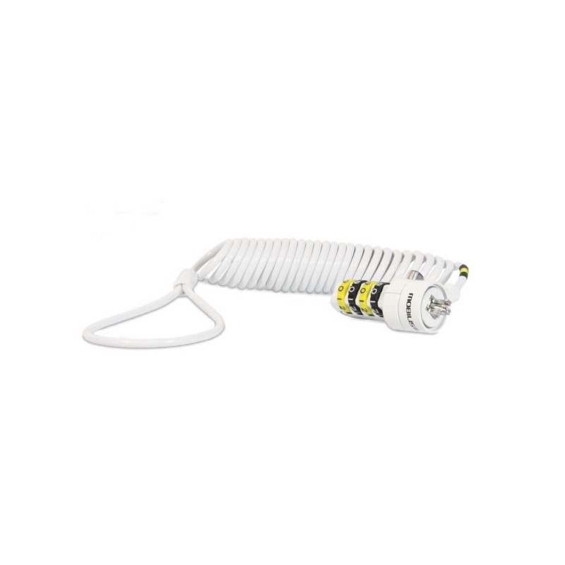 001234 CABLE ANTIRROBO BLANCO 1,8 M