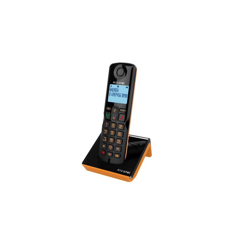 S280 TELÉFONO DECT IDENTIFICADOR DE LLAMADAS NEGRO, NARANJA