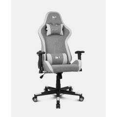 DR90 PRO SILLA PARA VIDEOJUEGOS DE PC ASIENTO ACOLCHADO GRIS, BLANCO