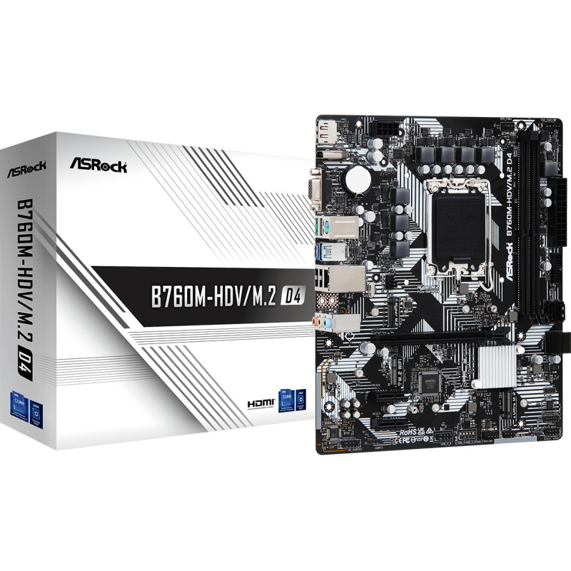 B760M-HDV/M.2 D4 INTEL B760 LGA 1700 MICRO ATX