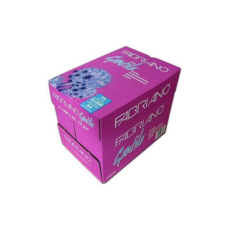 CAJA 5 PAQUETES 500h PAPEL FABRIANO "GENTILE" A4 75gr